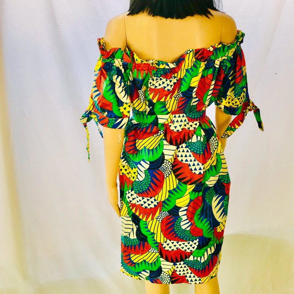 African Ankara Dress with a belt
